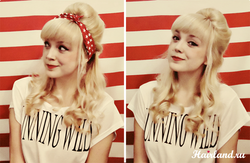 Прически pin up. Как сделать прическу в стиле pin-up для длинных волос